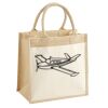 Cotton Pocket Jute Midi Tote Thumbnail