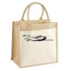 Cotton Pocket Jute Midi Tote Thumbnail