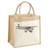 Cotton Pocket Jute Midi Tote Thumbnail