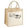 Cotton Pocket Jute Midi Tote Thumbnail