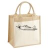 Cotton Pocket Jute Midi Tote Thumbnail