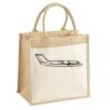 Cotton Pocket Jute Midi Tote Thumbnail