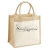 Cotton Pocket Jute Midi Tote Thumbnail