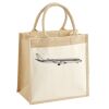 Cotton Pocket Jute Midi Tote Thumbnail