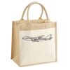 Cotton Pocket Jute Midi Tote Thumbnail
