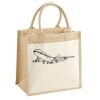 Cotton Pocket Jute Midi Tote Thumbnail