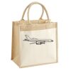 Cotton Pocket Jute Midi Tote Thumbnail