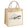 Cotton Pocket Jute Midi Tote Thumbnail