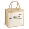 Cotton Pocket Jute Midi Tote Thumbnail