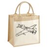 Cotton Pocket Jute Midi Tote Thumbnail