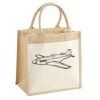 Cotton Pocket Jute Midi Tote Thumbnail