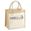 Cotton Pocket Jute Midi Tote Thumbnail