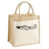 Cotton Pocket Jute Midi Tote Thumbnail