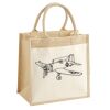 Cotton Pocket Jute Midi Tote Thumbnail