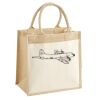 Cotton Pocket Jute Midi Tote Thumbnail