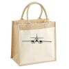 Cotton Pocket Jute Midi Tote Thumbnail