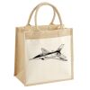 Cotton Pocket Jute Midi Tote Thumbnail