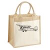 Cotton Pocket Jute Midi Tote Thumbnail