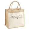 Cotton Pocket Jute Midi Tote Thumbnail