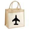 Cotton Pocket Jute Midi Tote Thumbnail