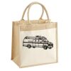 Cotton Pocket Jute Midi Tote Thumbnail