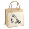 Cotton Pocket Jute Midi Tote Thumbnail