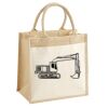 Cotton Pocket Jute Midi Tote Thumbnail