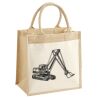 Cotton Pocket Jute Midi Tote Thumbnail
