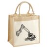 Cotton Pocket Jute Midi Tote Thumbnail