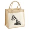 Cotton Pocket Jute Midi Tote Thumbnail