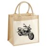 Cotton Pocket Jute Midi Tote Thumbnail