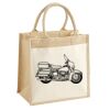 Cotton Pocket Jute Midi Tote Thumbnail