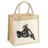 Cotton Pocket Jute Midi Tote Thumbnail