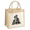 Cotton Pocket Jute Midi Tote Thumbnail