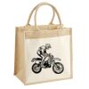 Cotton Pocket Jute Midi Tote Thumbnail