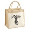 Cotton Pocket Jute Midi Tote Thumbnail