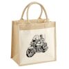Cotton Pocket Jute Midi Tote Thumbnail