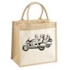 Cotton Pocket Jute Midi Tote Thumbnail