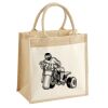 Cotton Pocket Jute Midi Tote Thumbnail