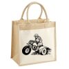 Cotton Pocket Jute Midi Tote Thumbnail