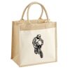 Cotton Pocket Jute Midi Tote Thumbnail