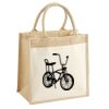 Cotton Pocket Jute Midi Tote Thumbnail