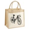 Cotton Pocket Jute Midi Tote Thumbnail