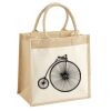 Cotton Pocket Jute Midi Tote Thumbnail