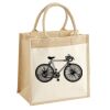 Cotton Pocket Jute Midi Tote Thumbnail