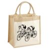 Cotton Pocket Jute Midi Tote Thumbnail