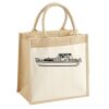 Cotton Pocket Jute Midi Tote Thumbnail