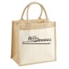 Cotton Pocket Jute Midi Tote Thumbnail