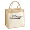 Cotton Pocket Jute Midi Tote Thumbnail