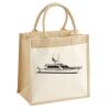 Cotton Pocket Jute Midi Tote Thumbnail